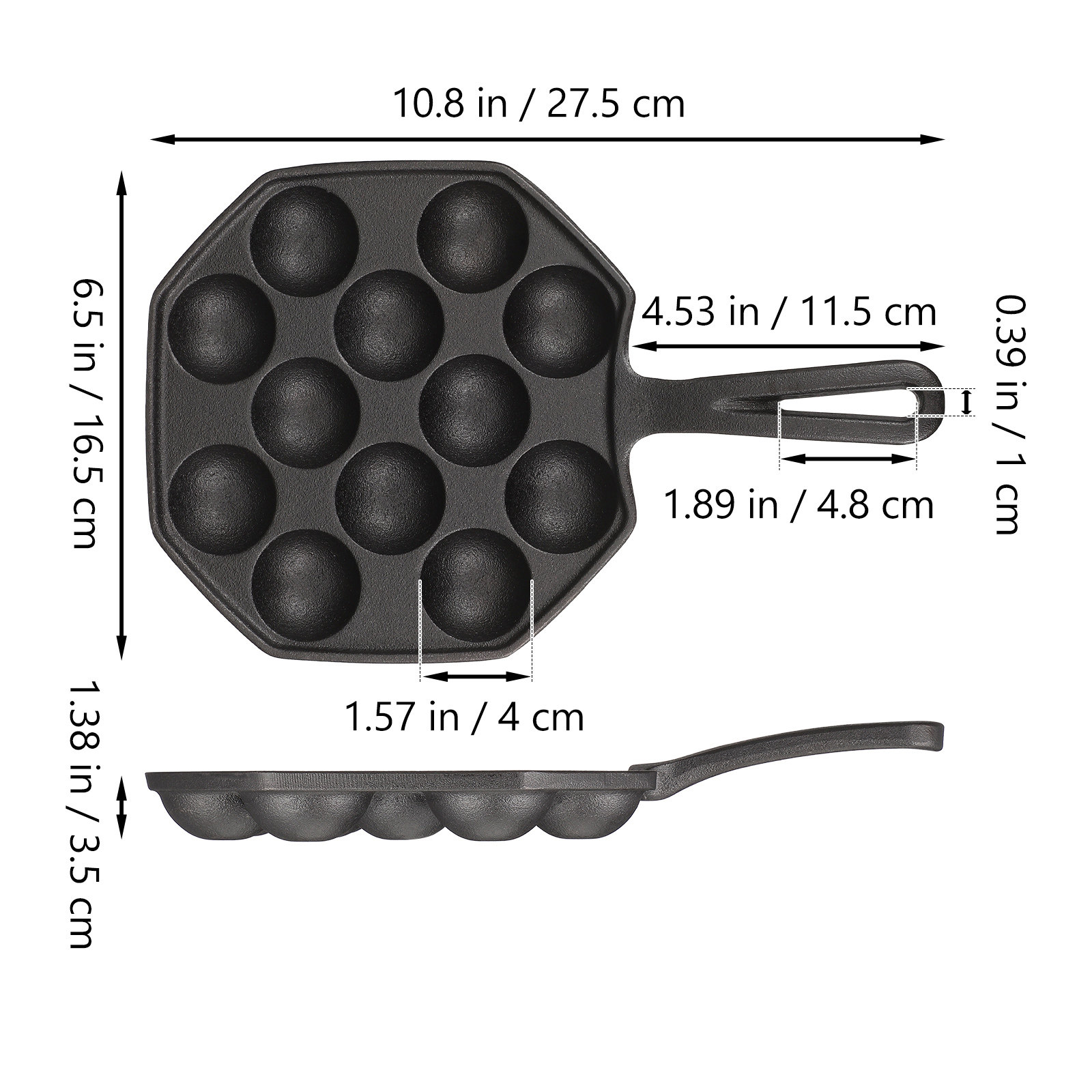 12 Molds Takoyaki Pan Cast Iro - огляд і ціна Takoyaki Grill Plate